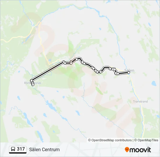317 Bus Line Map