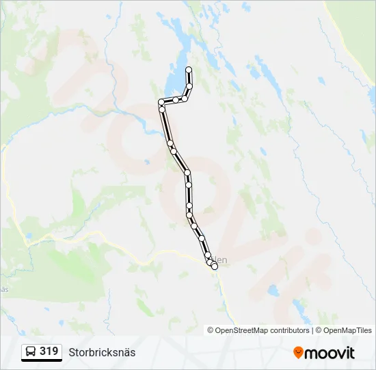 319 Bus Line Map