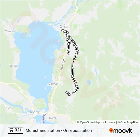 321 Bus Line Map