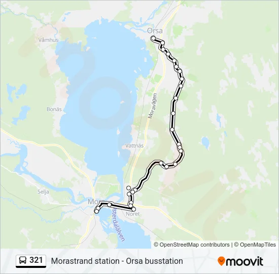 321 Bus Line Map