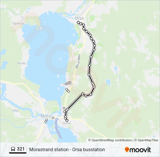 321 Bus Line Map