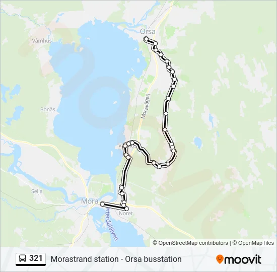 321 Bus Line Map