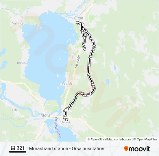 321 Bus Line Map