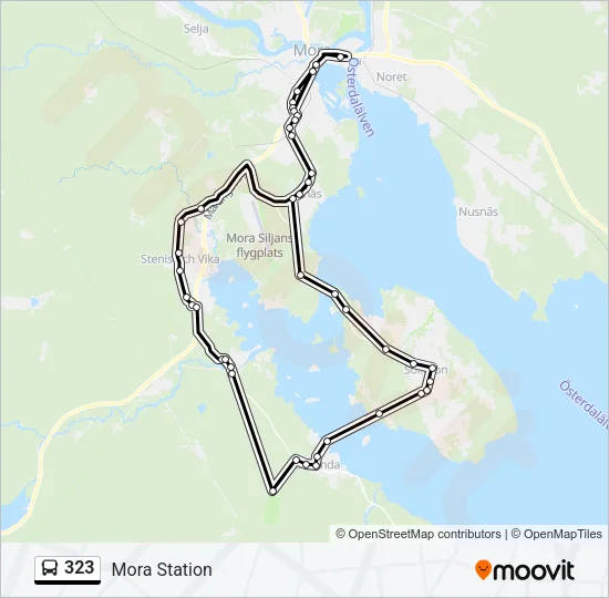 323 Bus Line Map