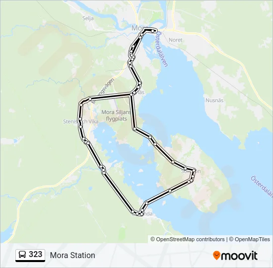 323 Bus Line Map