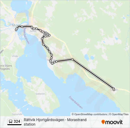324 Bus Line Map