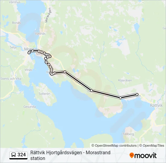 324 Bus Line Map
