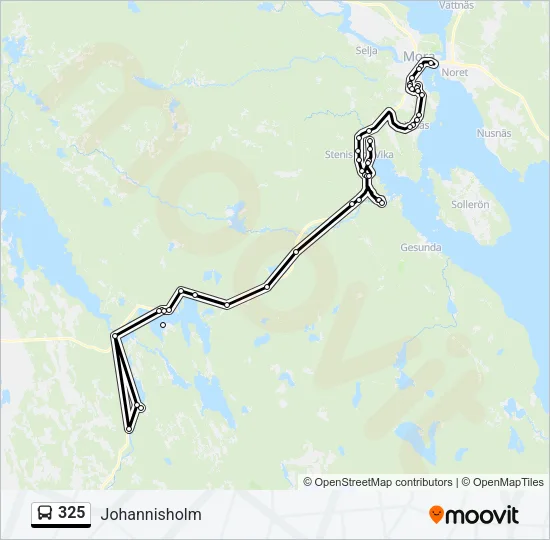 325 Bus Line Map