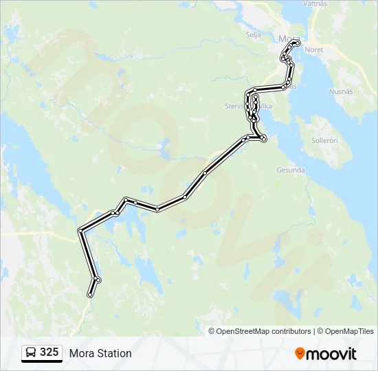 325 Bus Line Map
