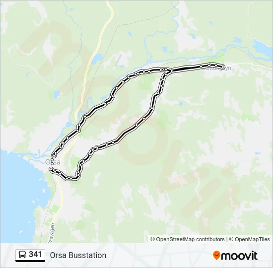 341 Bus Line Map