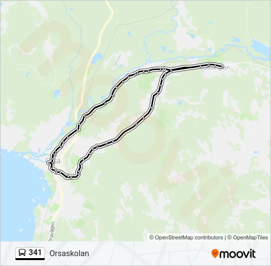 341 Bus Line Map