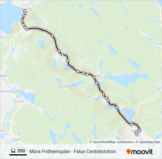 350 Bus Line Map