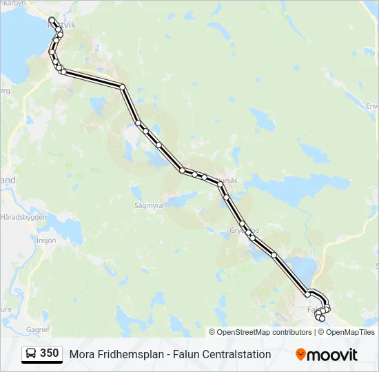 350 Bus Line Map