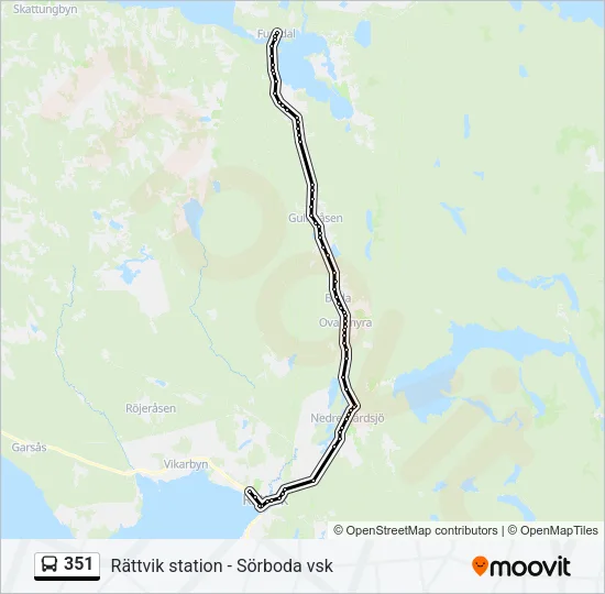 351 Bus Line Map