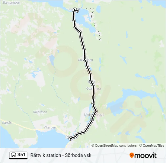 351 Bus Line Map