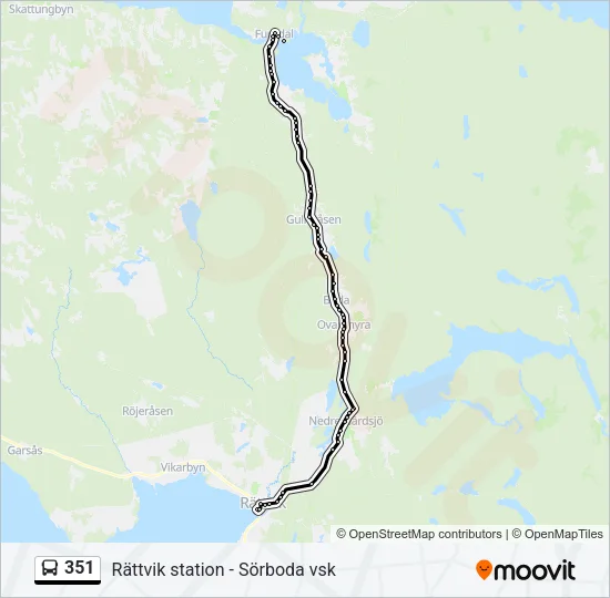 351 Bus Line Map
