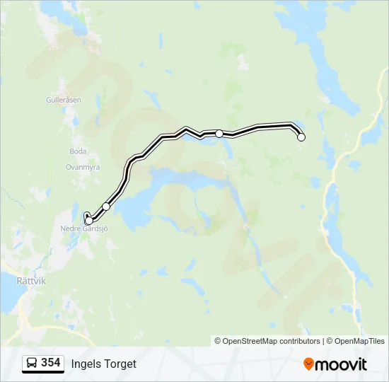 354 Bus Line Map