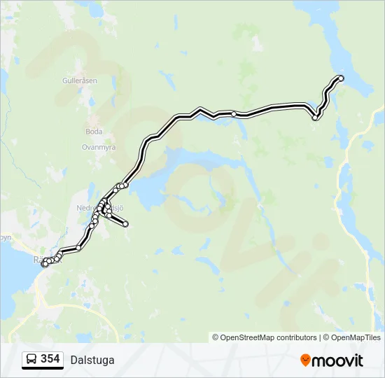 354 Bus Line Map