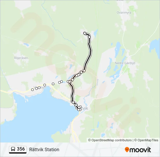 356 Bus Line Map