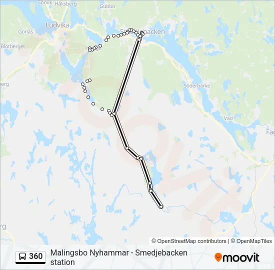360 Bus Line Map