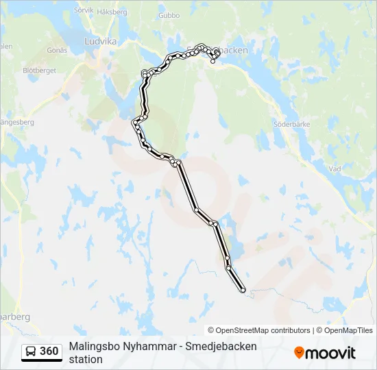 360 Bus Line Map