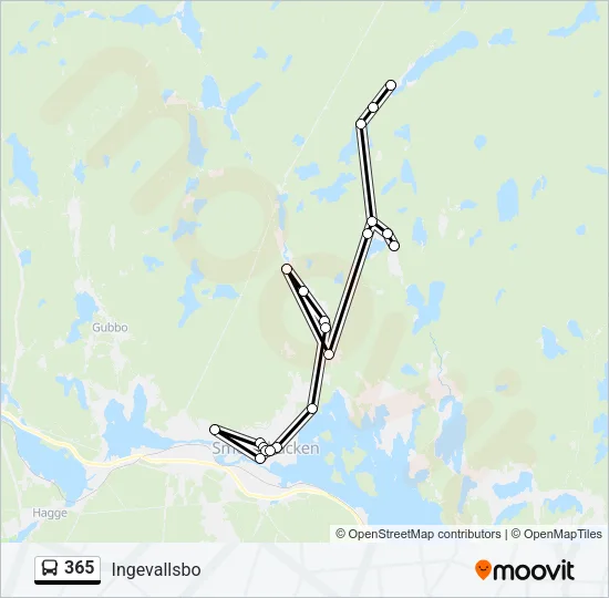 365 Bus Line Map