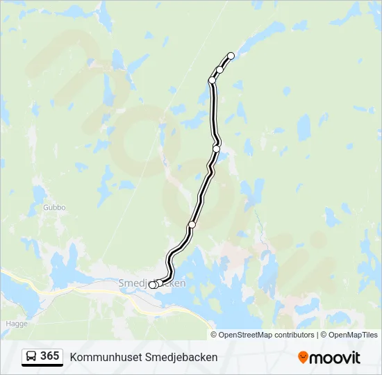 365 Bus Line Map