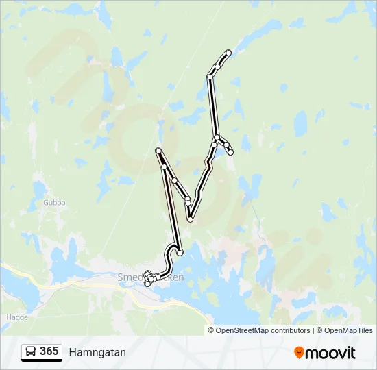 365 Bus Line Map