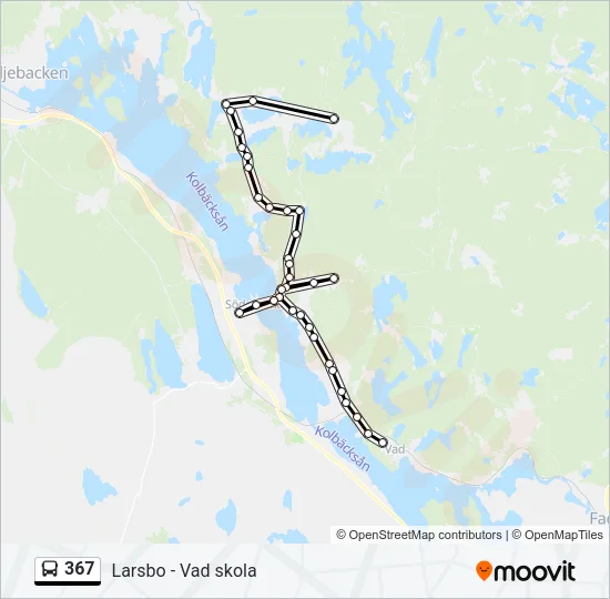 367 Bus Line Map