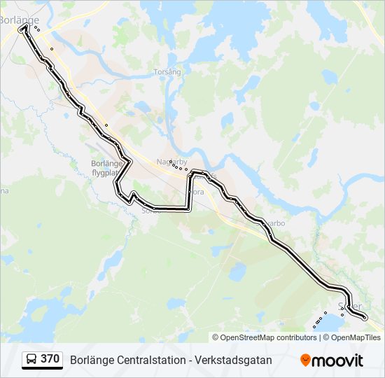 370 bus Line Map