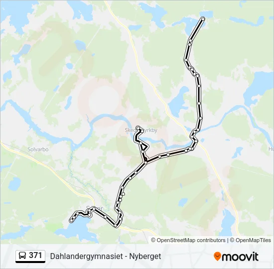 371 Bus Line Map
