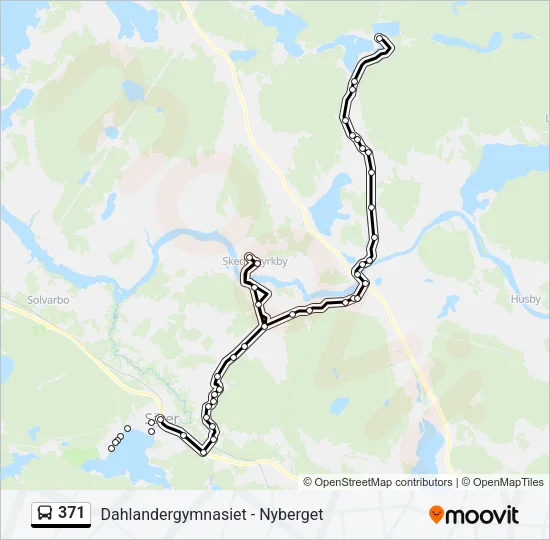 371 Bus Line Map