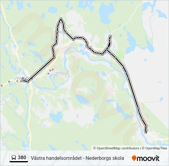 380 Bus Line Map