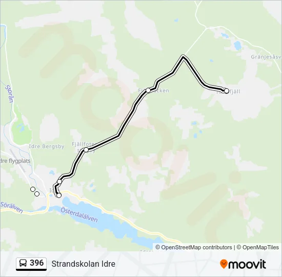 396 Bus Line Map