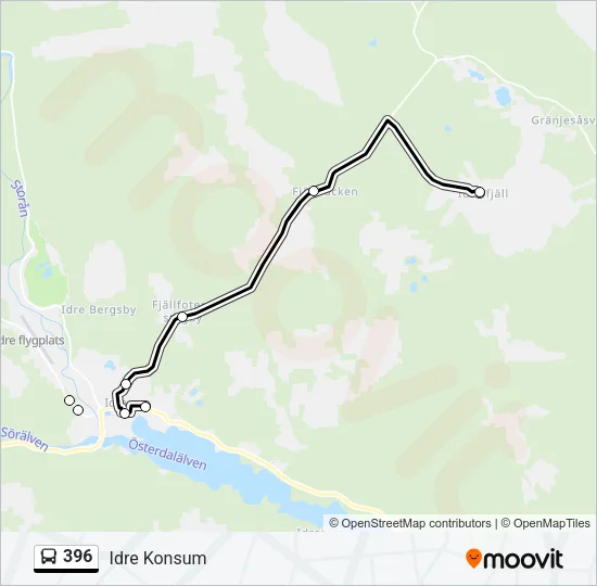 396 Bus Line Map