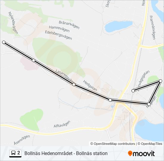 2 bus Line Map