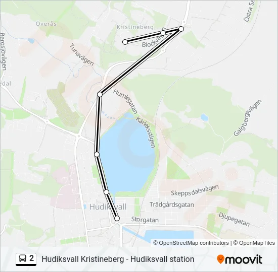 2 Bus Line Map