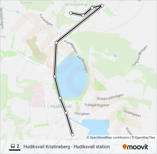 2 Bus Line Map