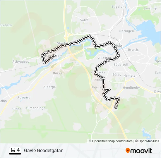 4 Bus Line Map