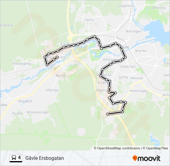 4 bus Line Map