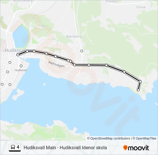 4 Bus Line Map