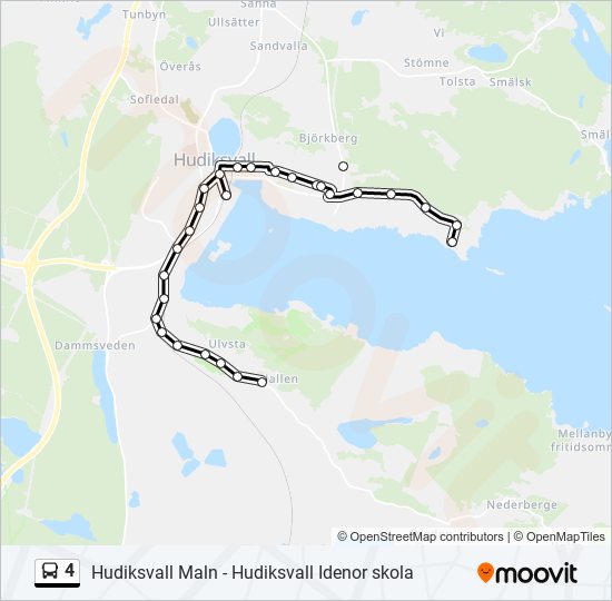 4 bus Line Map