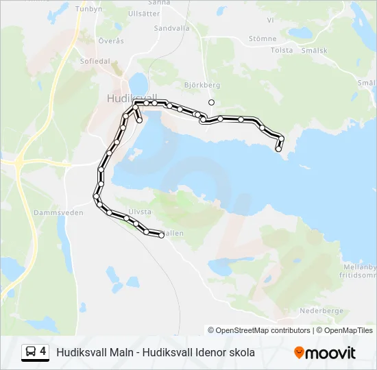 4 Bus Line Map