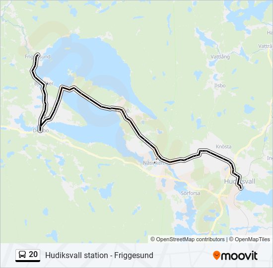 20 bus Line Map