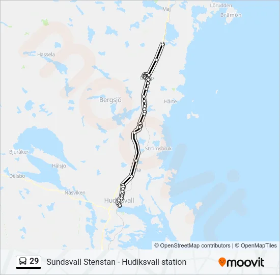 29 Bus Line Map