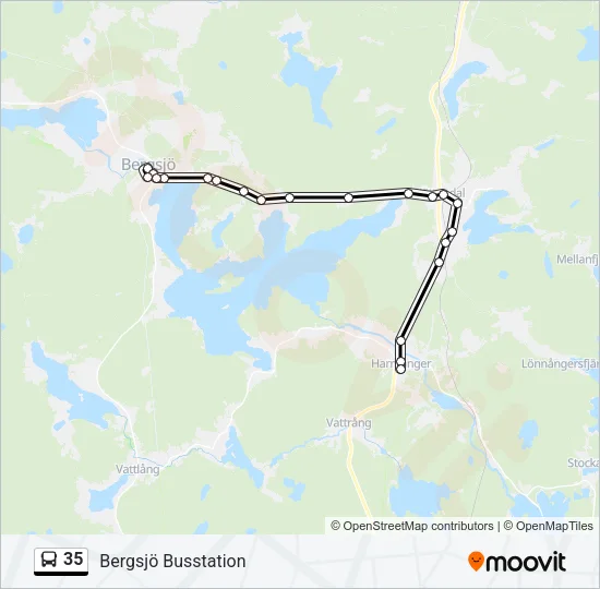35 Bus Line Map