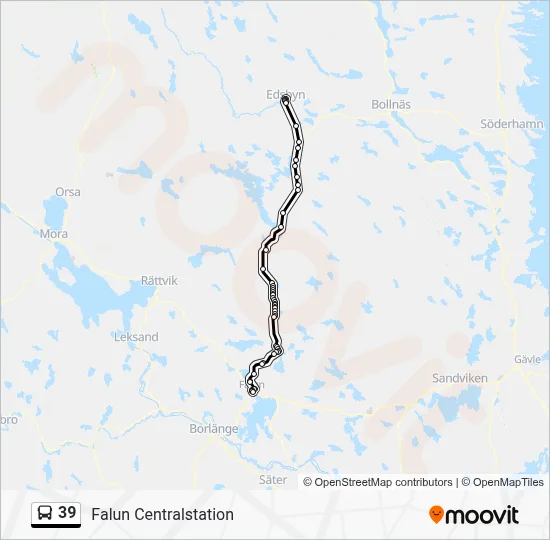 39 Route: Schedules, Stops & Maps - Falun Centralstation (Updated)