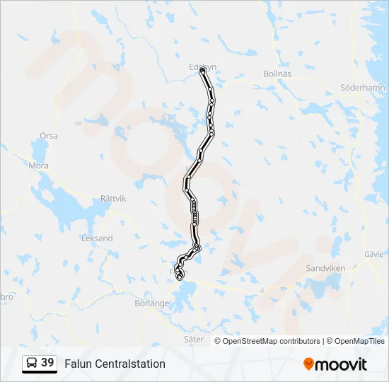 39 Bus Line Map
