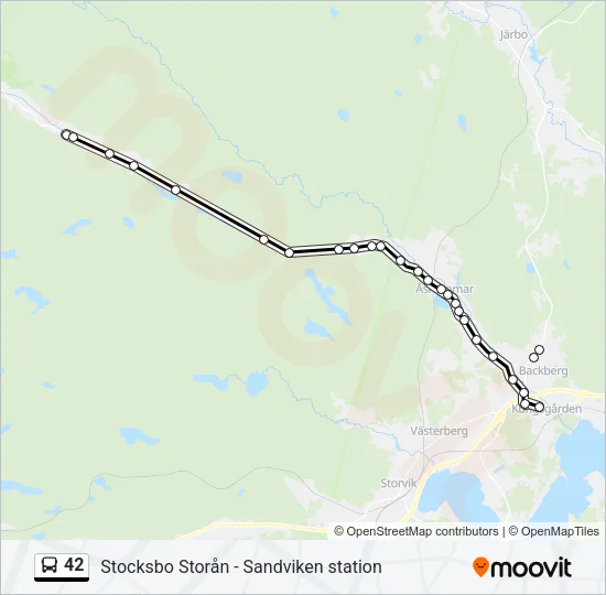 42 Bus Line Map