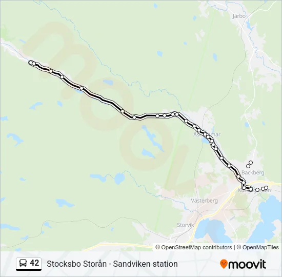 42 Bus Line Map